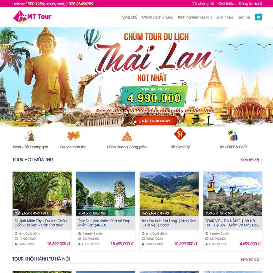 Mẫu web du lịch 09