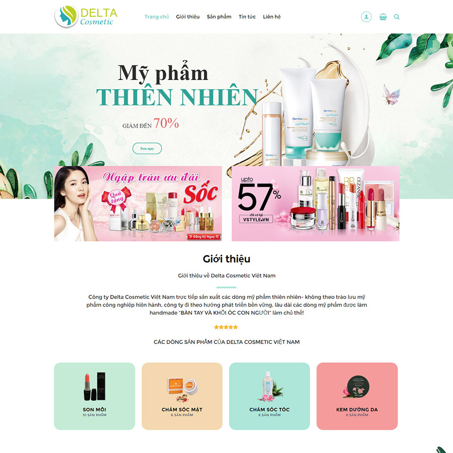 Mẫu web mỹ phẩm 10