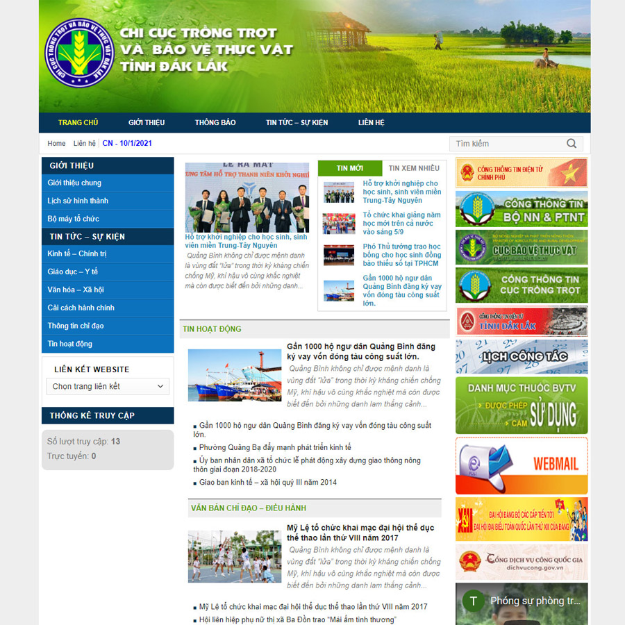 Mẫu web nhà nước 03