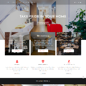 Mẫu website giới thiệu công ty kiến trúc – NEX0005