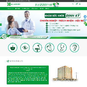 Mẫu website giới thiệu bệnh viện đa khoa Meditec