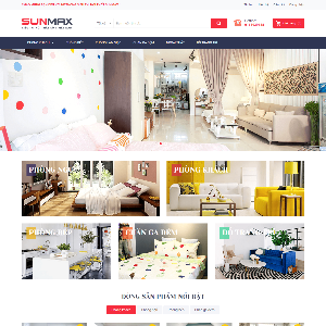 Mẫu website bán hàng nội thất Sanmax