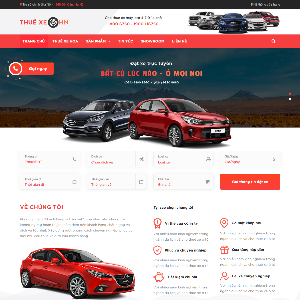 Mẫu website công ty cho thuê xe