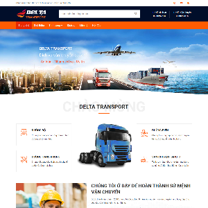 Mẫu website công ty vận chuyển Delta Transport