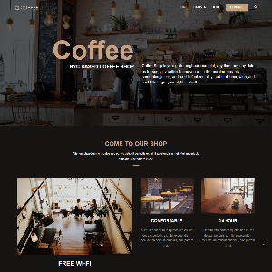 Mẫu website giới thiệu quán Coffee