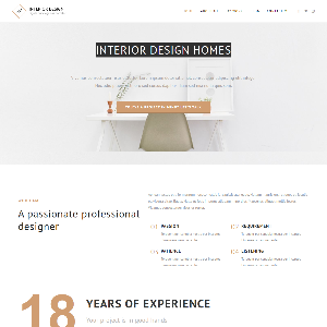 Mẫu website thiết kế nội thất – NEX0008