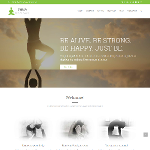 Mẫu website tạp chí sức khỏe Yoga