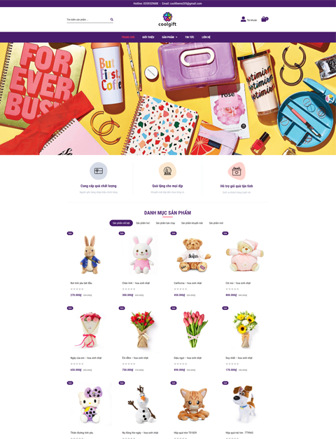 Mẫu website cửa hàng quà lưu niệm – NEX0027