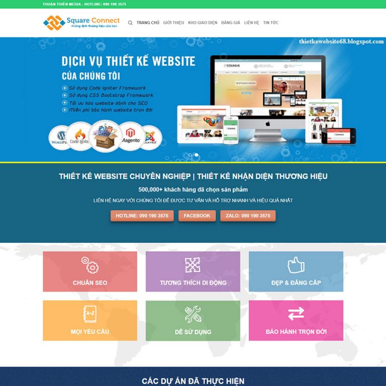 Mẫu web thiết kế web