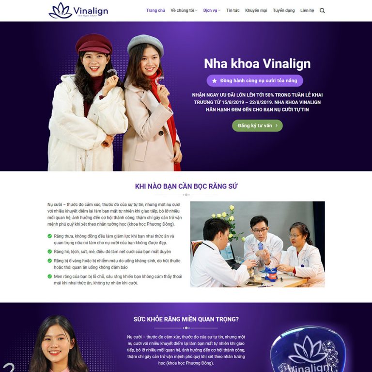 Mẫu web nha khoa 01