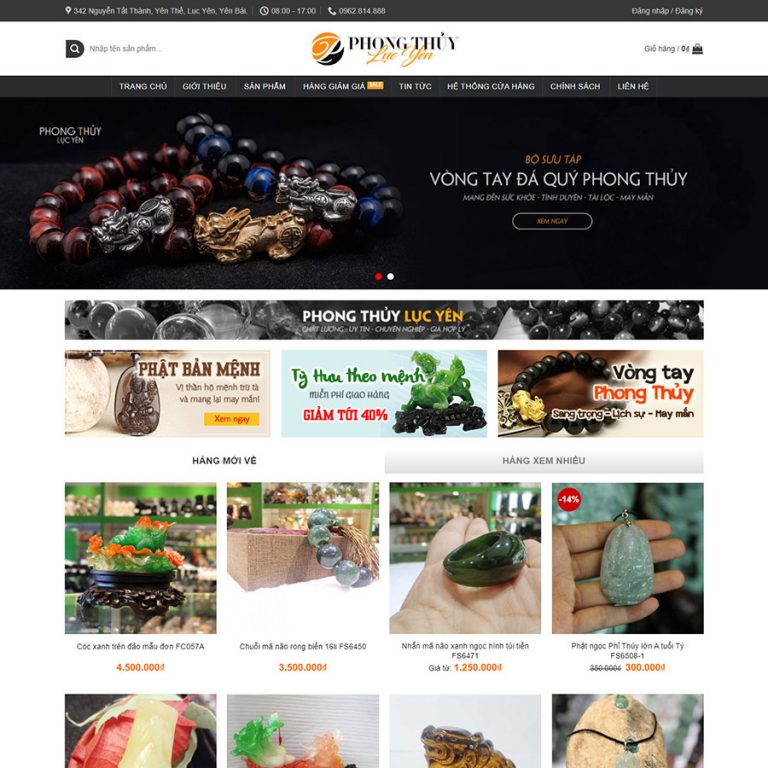 Mẫu web phong thủy 01