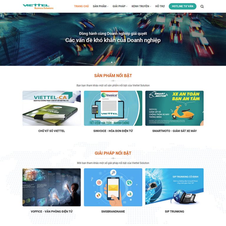 Mẫu web dịch vụ viễn thông