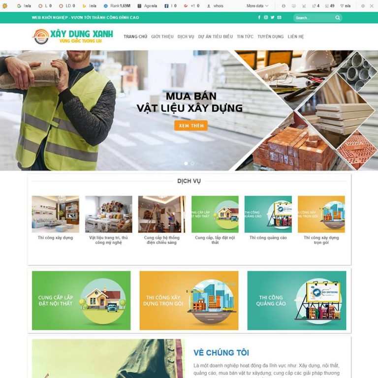 Mẫu web xây dựng NW04