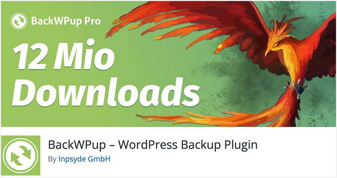 BackWPup plugin sao lưu WordPress miễn phí