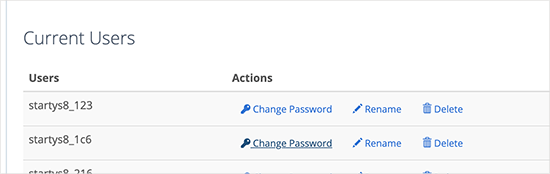 Thay đổi mật khẩu người dùng cơ sở dữ liệu