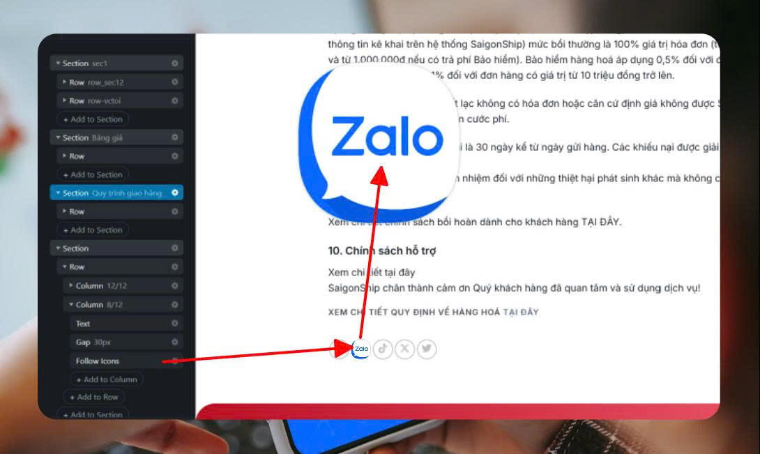 Hướng Dẫn Thêm Zalo Vào Icon Chia Sẻ Trong Theme Flatsome